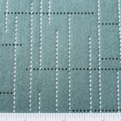 Silver Chain on Aqua Vinyl