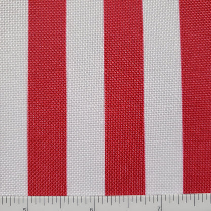 Red Stripe Waterproof Canvas