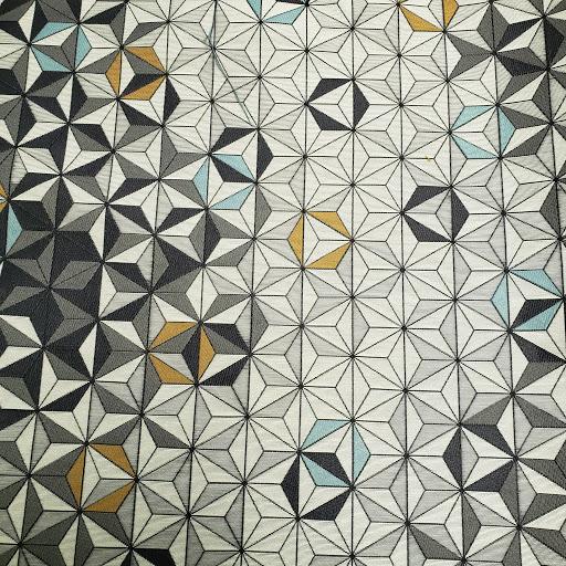 Large Bright Star in Dark Gray Fabric