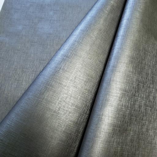 Steel Linen Faux Leather