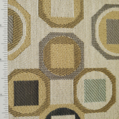 Octagon Tiles in Neutrals Fabric