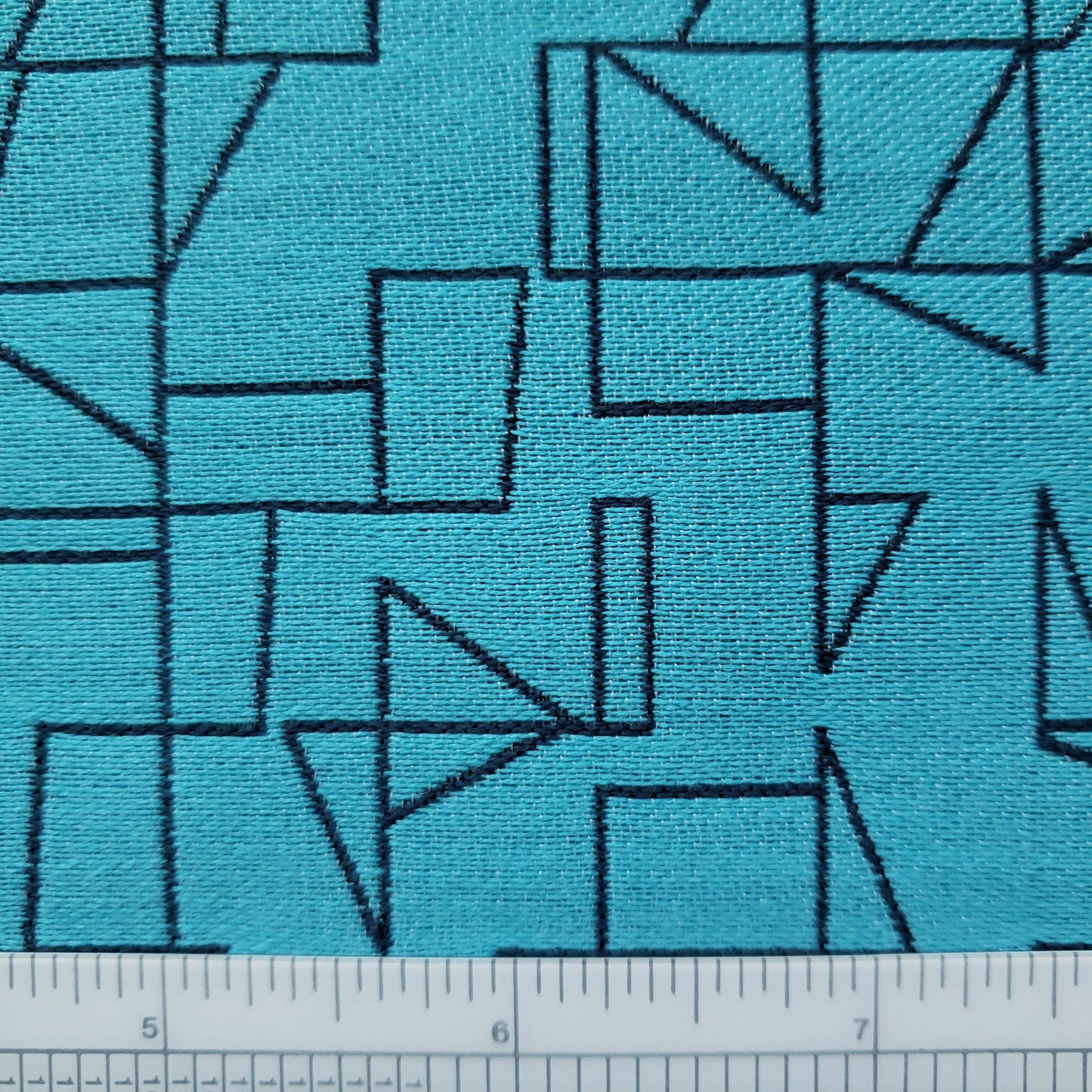 Hypotenuse in Aqua Fabric