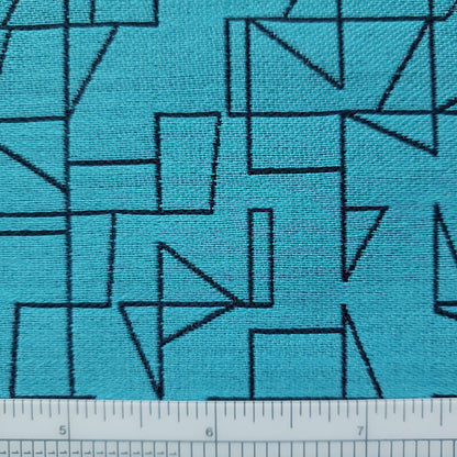 Hypotenuse in Aqua Fabric