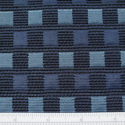 Blue Checkerboard Fabric