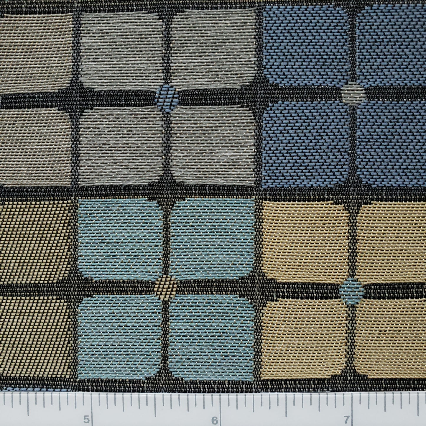 Four Square in Neutrals Fabric