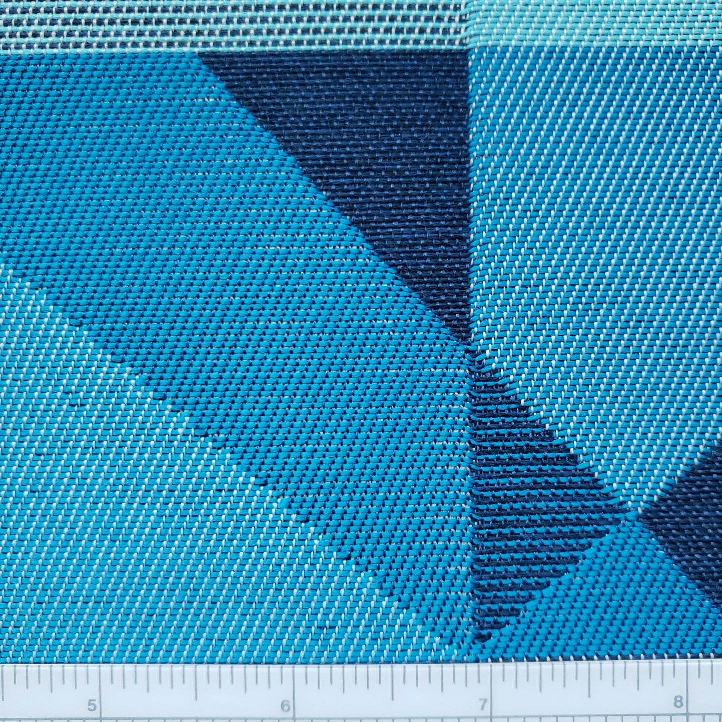 Navy Prisms Fabric