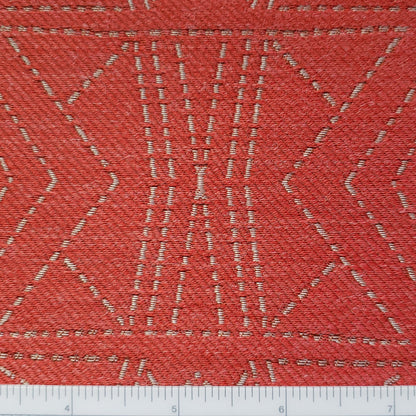 Carmine Starburst Fabric